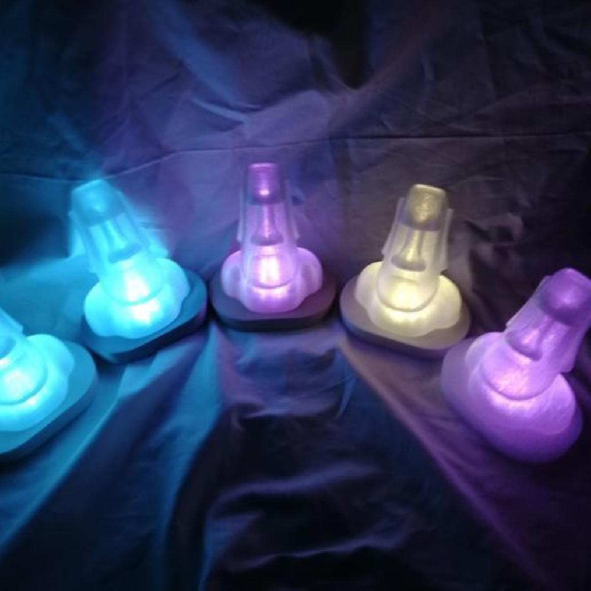 Tealight Moai