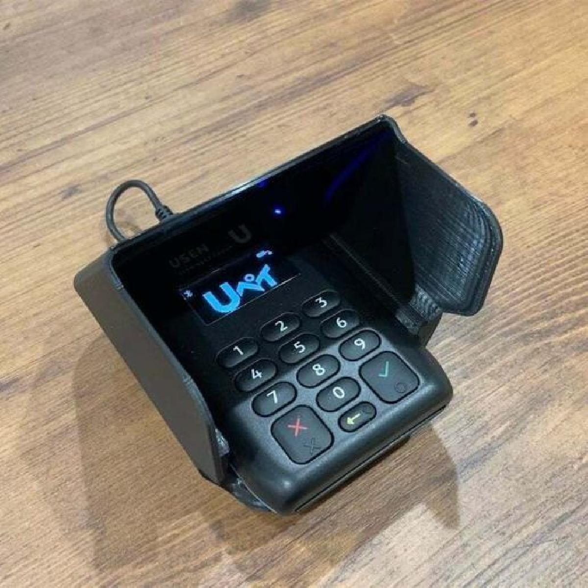 mPOS MIURA M010 Capinha Anti Peep com Suporte para Bateria