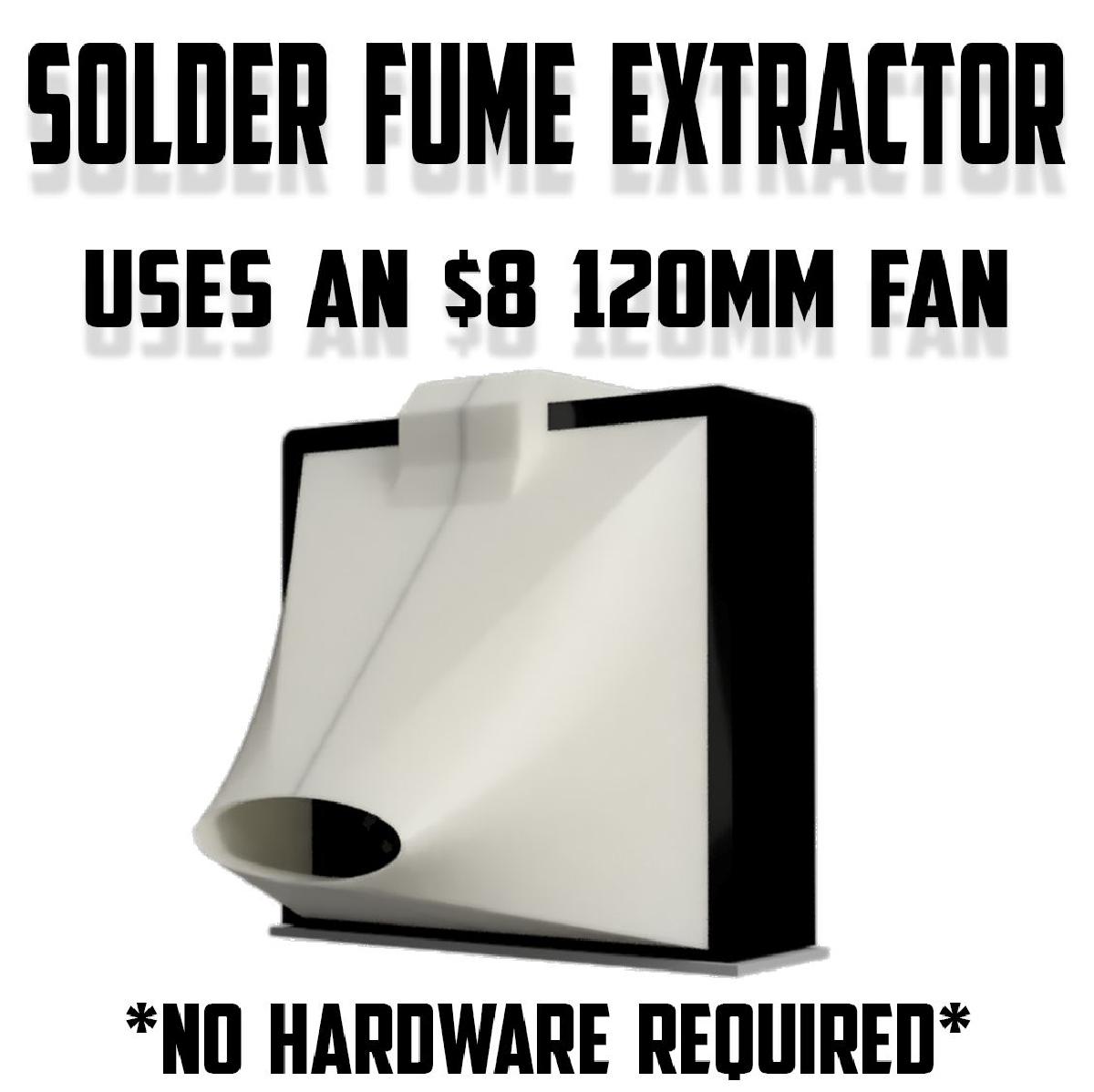 Extrator de Fumaca de Solda / Fumaca Ventilador de 120mm SEM HARDWARE Ferramenta DIY para Microeletronica