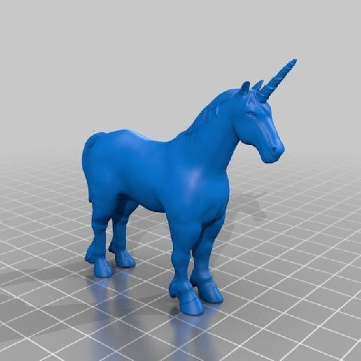 Dados 3D do unicornio