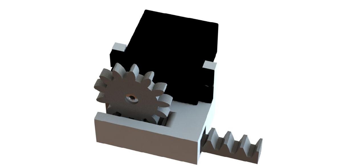 Atuador linear para mini servo (11 20g)