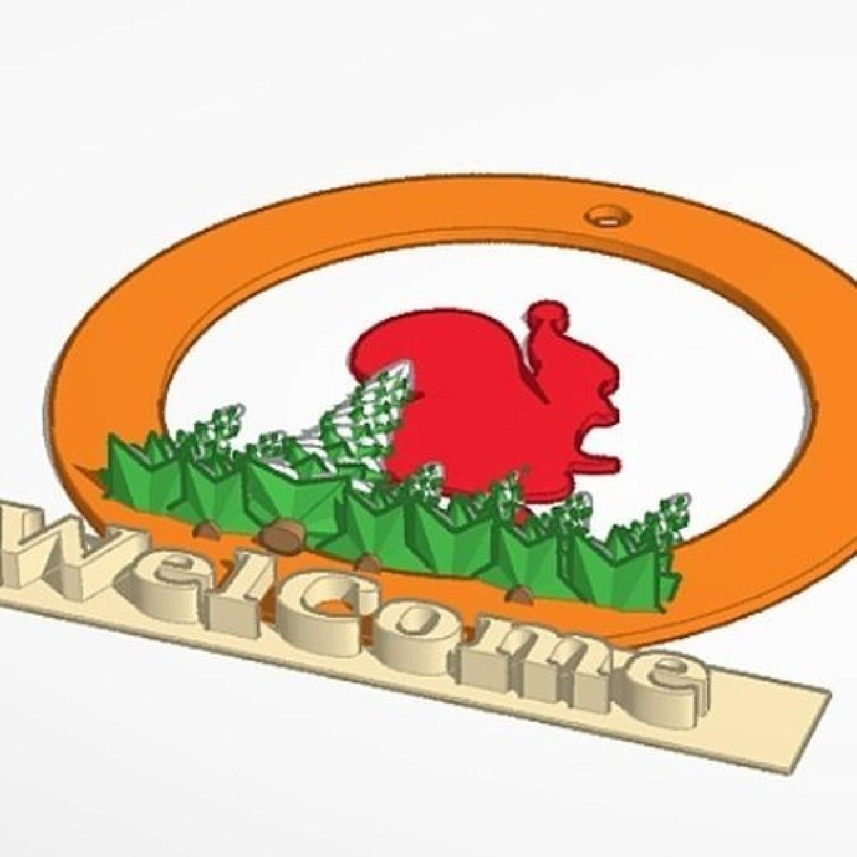 Placa de Boas vindas