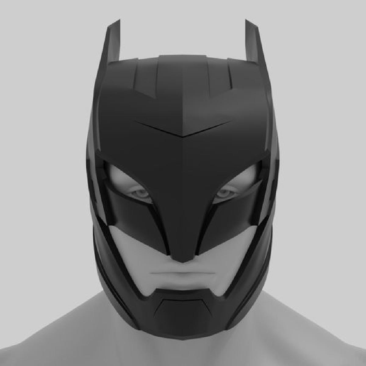 Versao Armored do Capacete do Batman de Batman Vs Superman