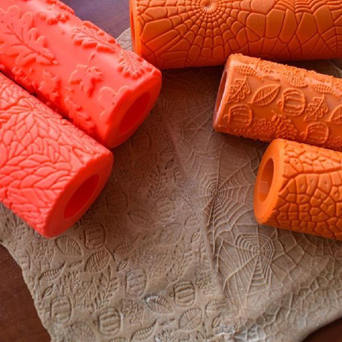 Rolos de textura de outono