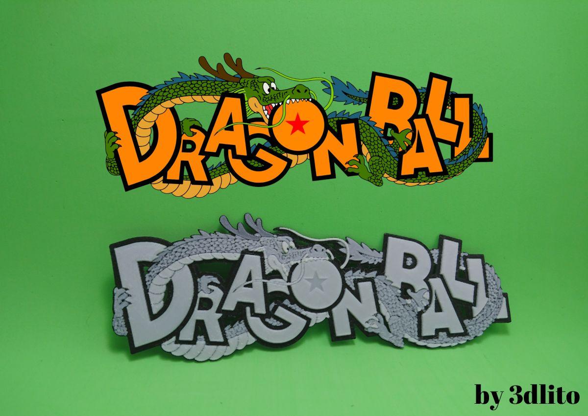 Logo do Dragon Ball em 3D