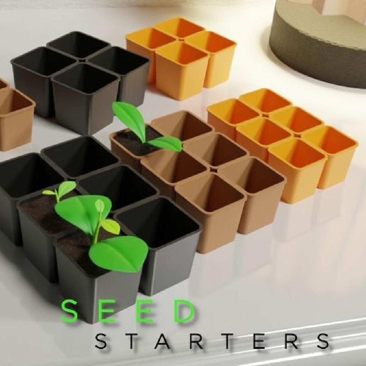 Iniciador de Sementes   3 tamanhos, 3x2 e 2x2, simples e rapido, Mudas