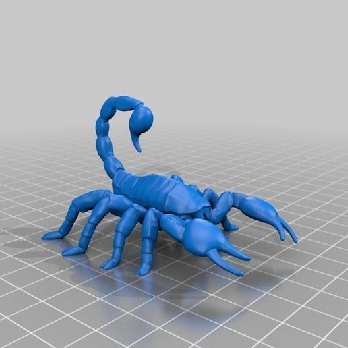Dados 3D do escorpiao