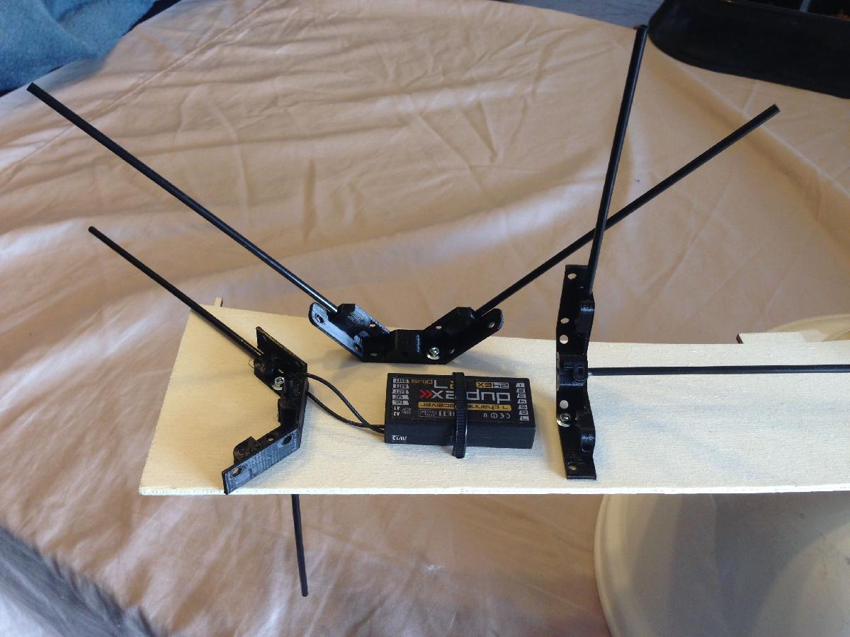 Suporte de Antena de 3 Eixos para Modelos RC *com palitos de mexer
