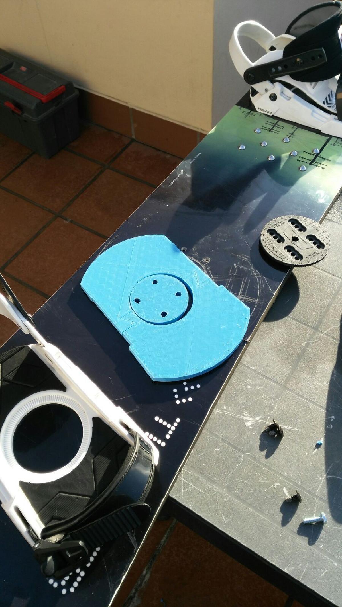 Apoio para fixacao de tabela de Snowboard.