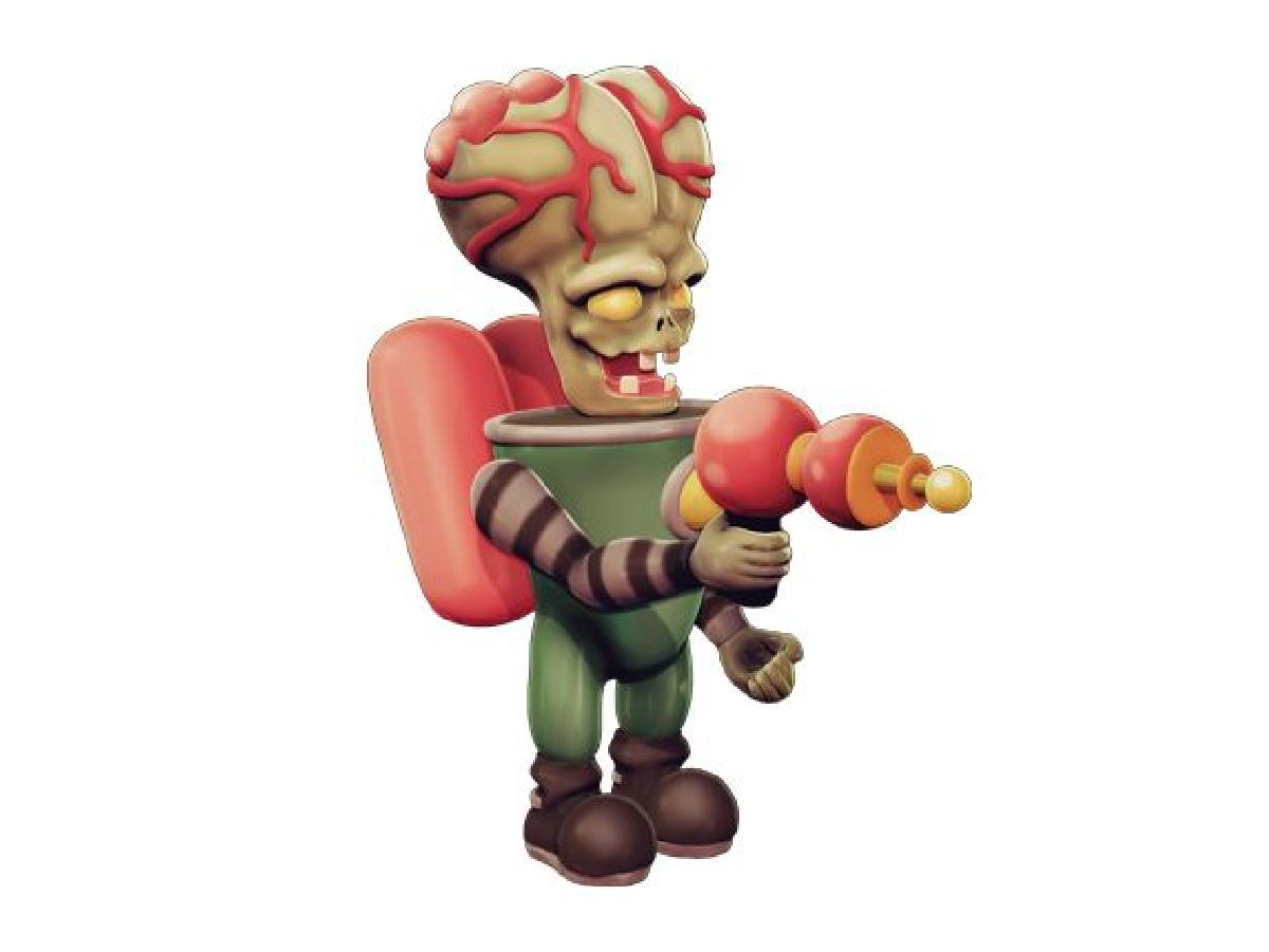 Modelo de Soldado Alienigena Zumbificado (ZombWar)