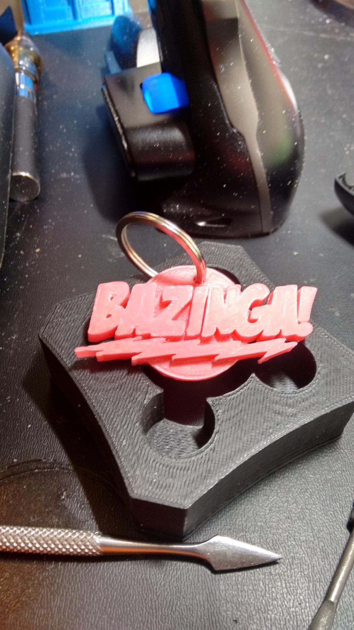 "BAZINGA!" Chaveiro da Teoria do Big Bang