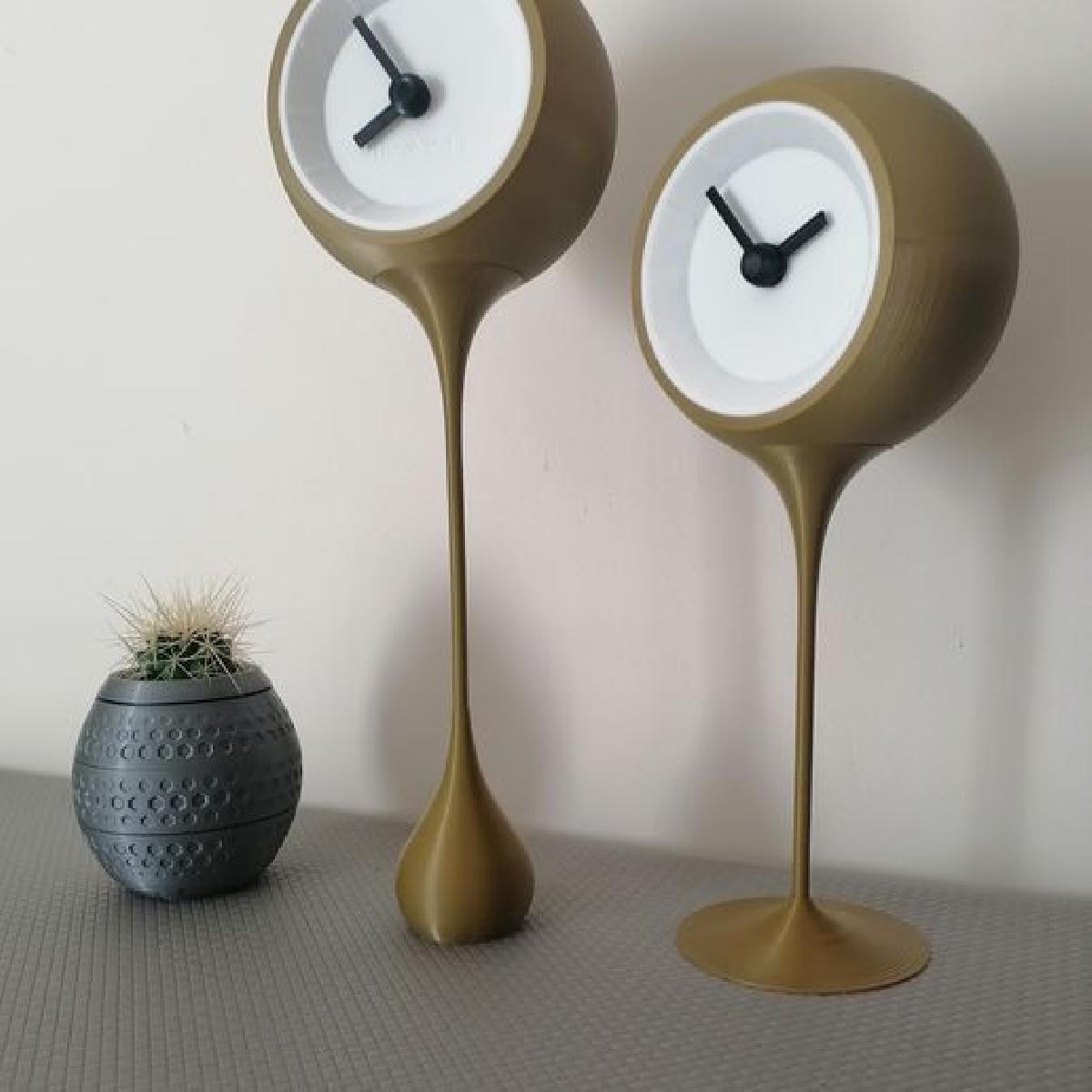 Relogios esfericos de pe