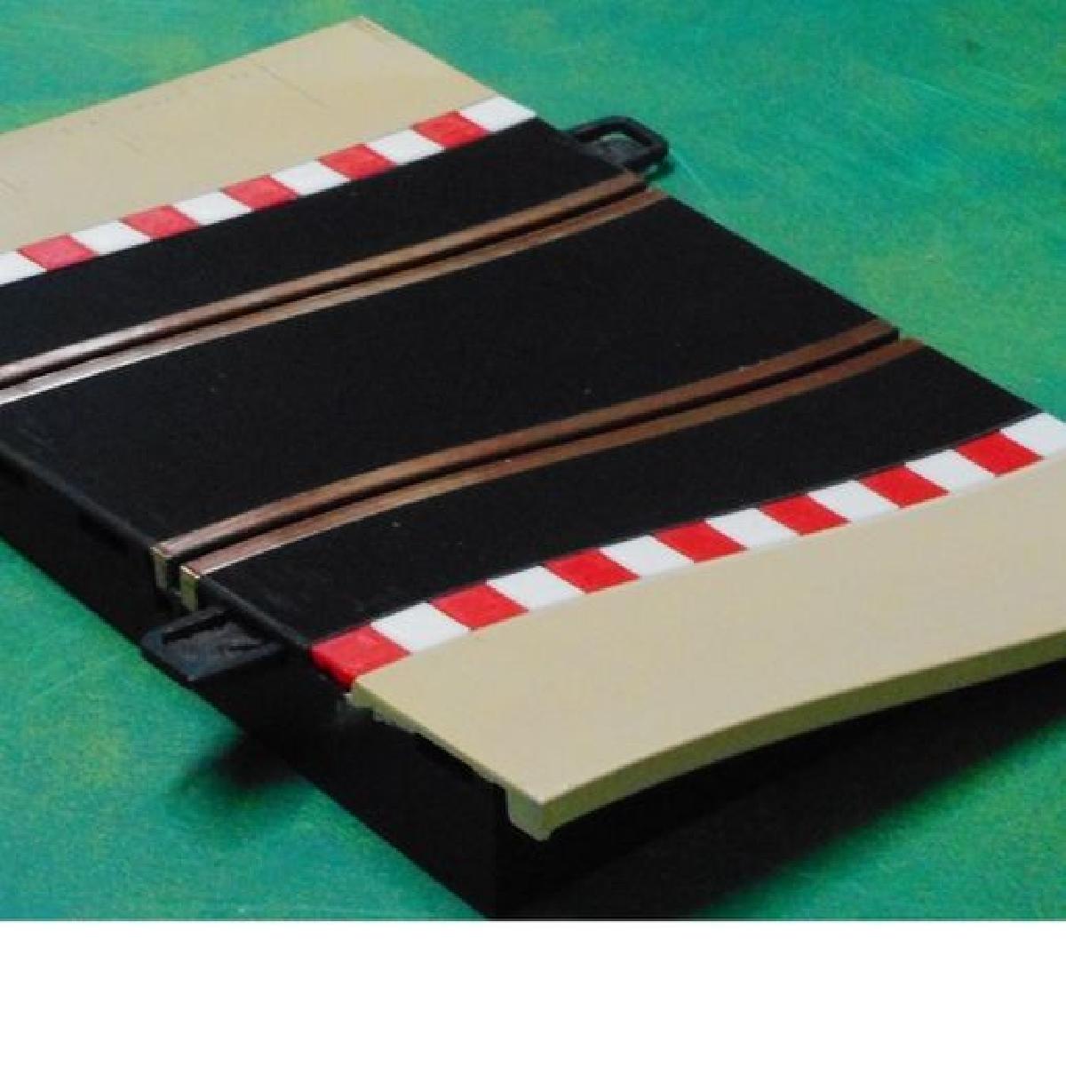 Peca de transicao   5 graus a zero   pista de carro slot e bordas   Scalextric