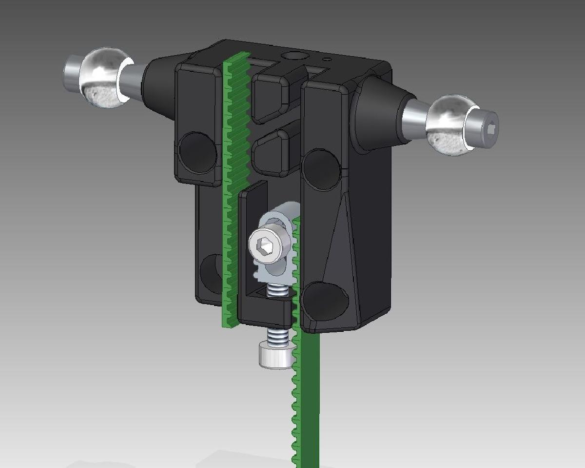 Carro com tensor de correia para Anycubic Kossel Plus