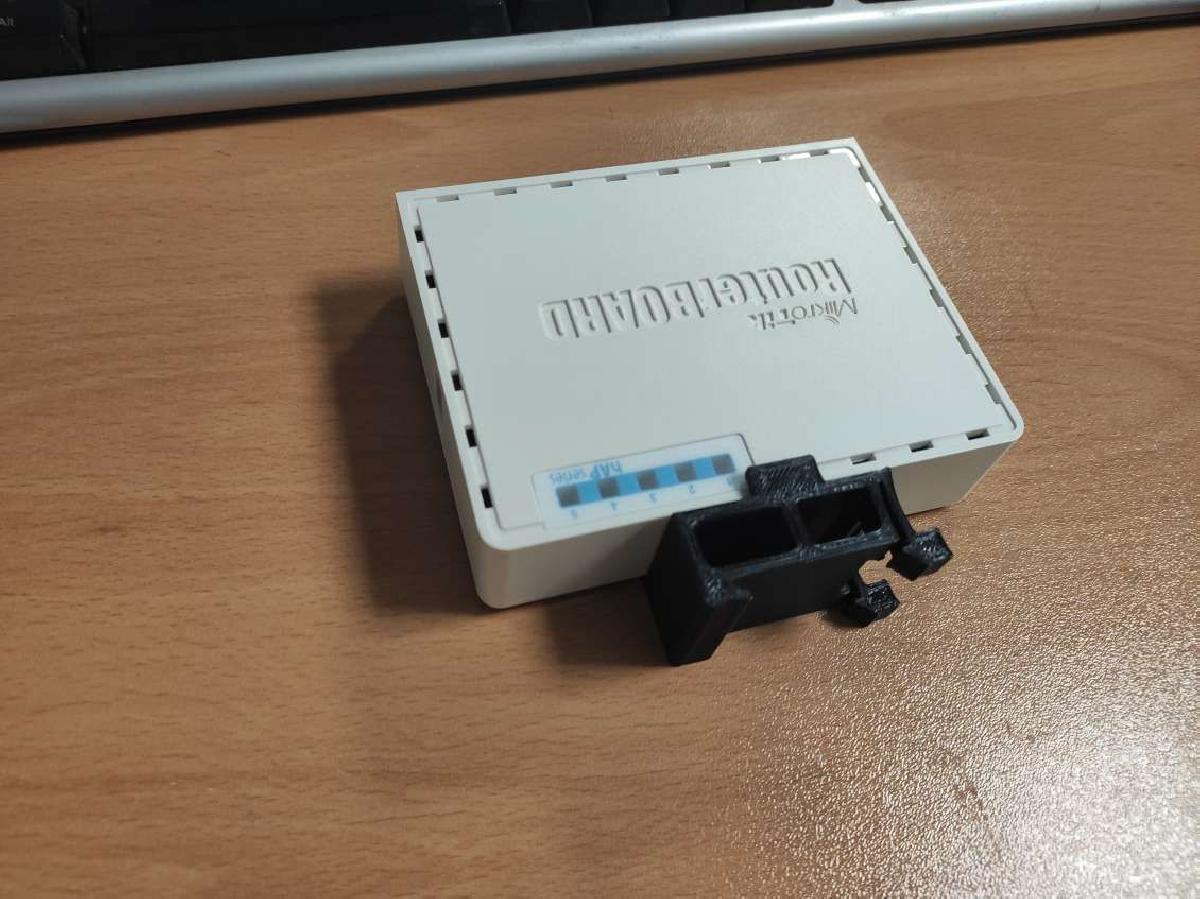 Suporte de trilho DIN vertical Mikrotik