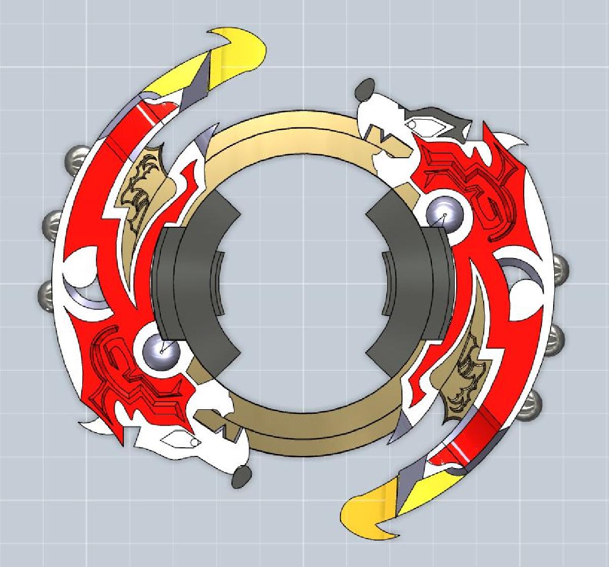 Anel de ataque Beyblade de 1ª geracao   Driger GT