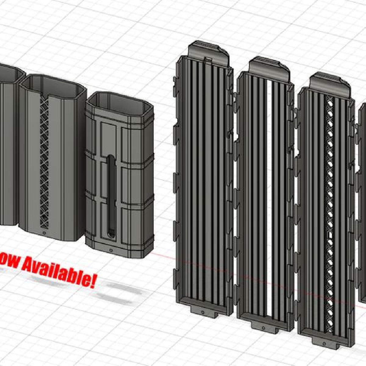 Aventureiro Mags: Half Dart Mags da Vulkan para Nerf