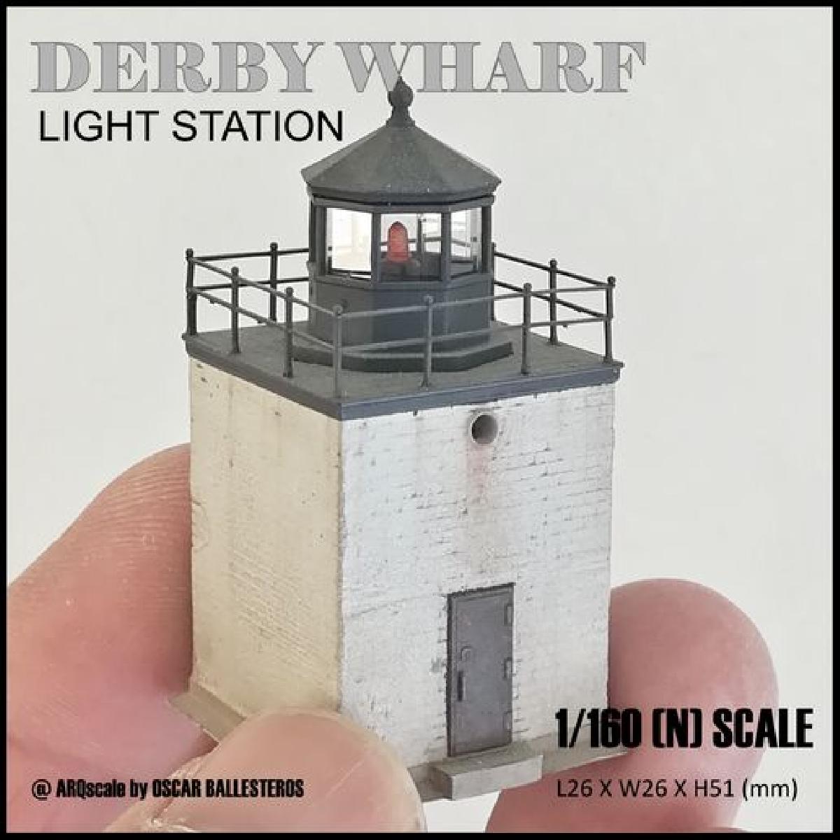 ESTACAO DE LUZ DO PIER DERBY   MODELO EM ESCALA N (1/160)