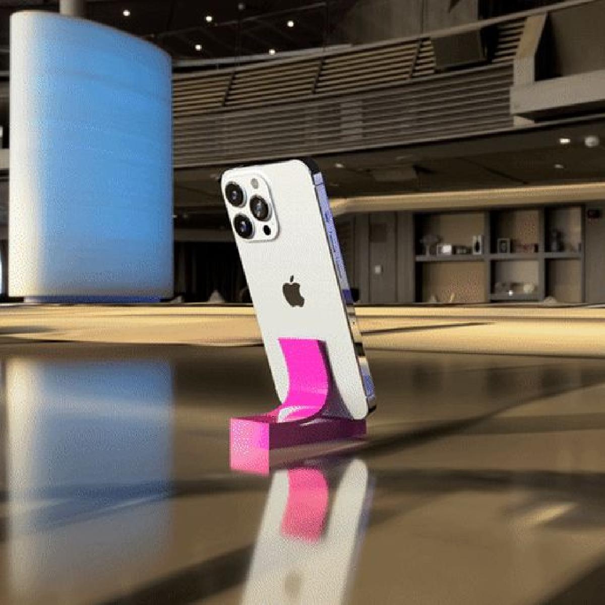 Suporte para iPhone em Formato de Nota Adesiva – Diversao e Funcionalidade com Suporte para Telefone Impresso em 3D