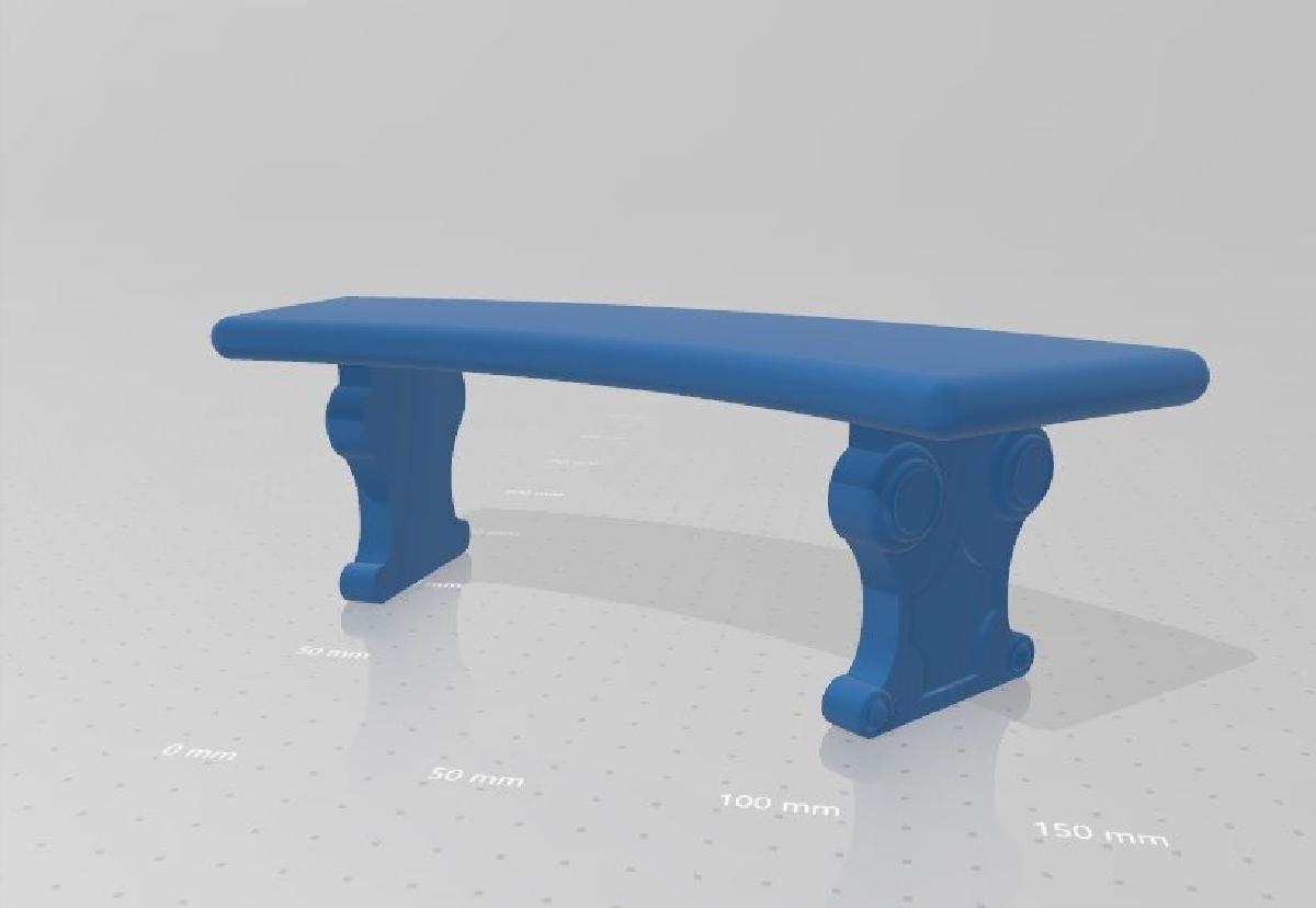 Banco de cimento para jardim