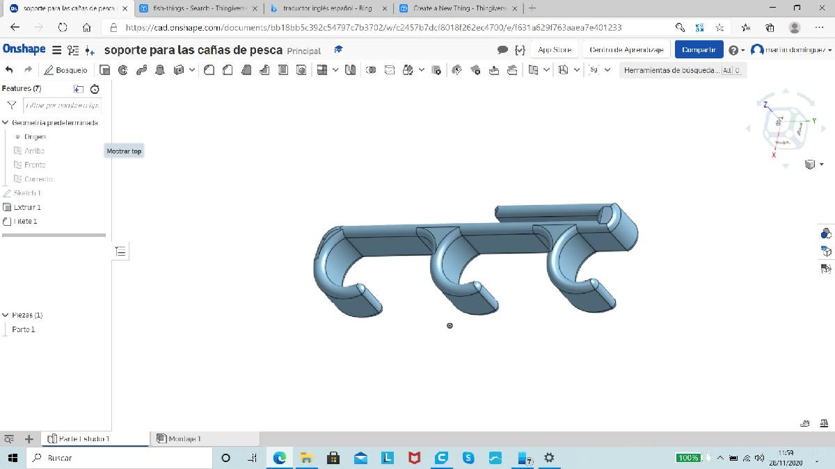 suporte para varas de pescar
