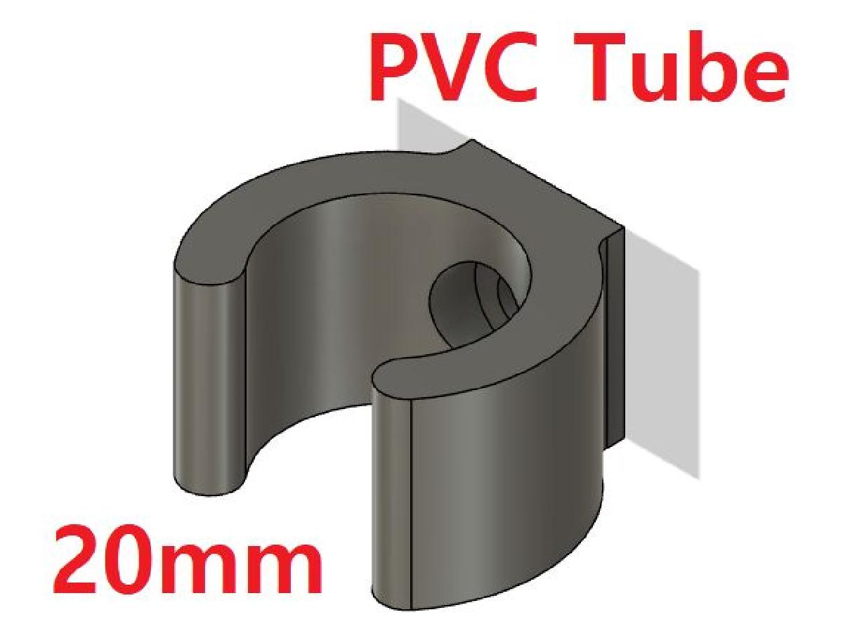 Suporte de Tubo Clip de Montagem Embutida 20mm PVC