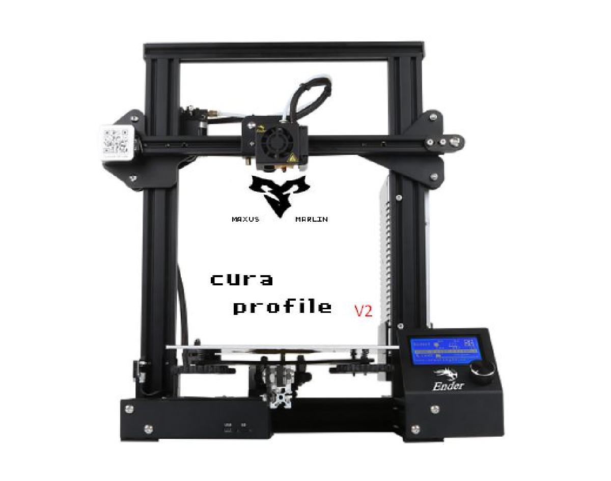Perfil Ender 3, CR 10S PRO, Geetech A10, PLA V2 PRO para CURA