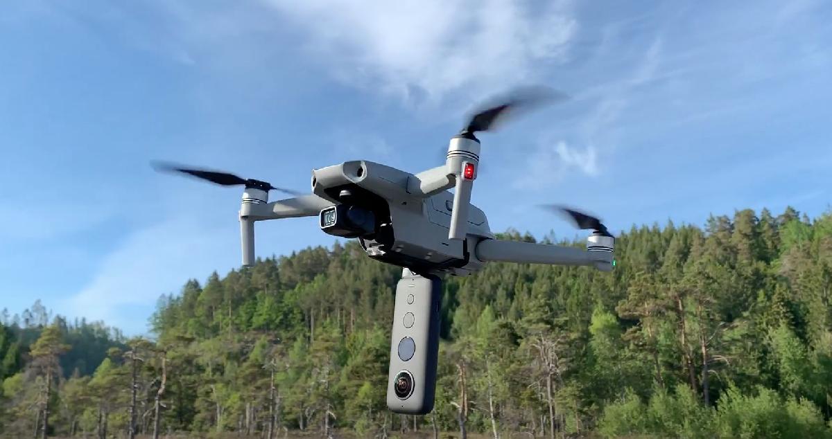 Suporte para camera DJI Mavic Air 2 Insta 360 One X