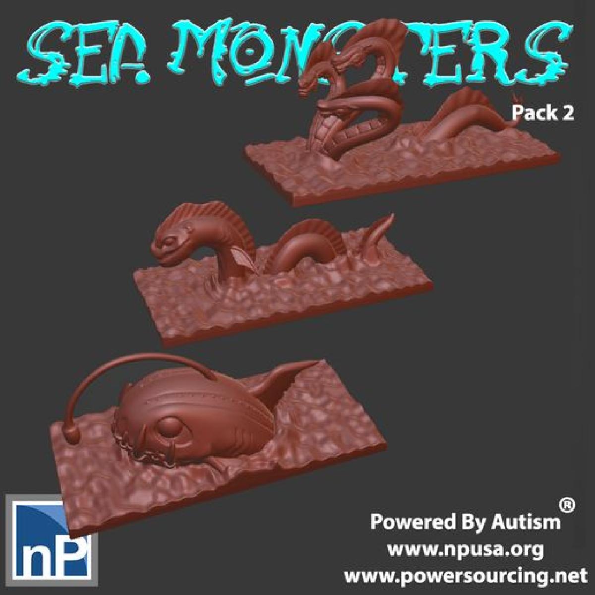 Mini Monstros Marinhos, pacote 2