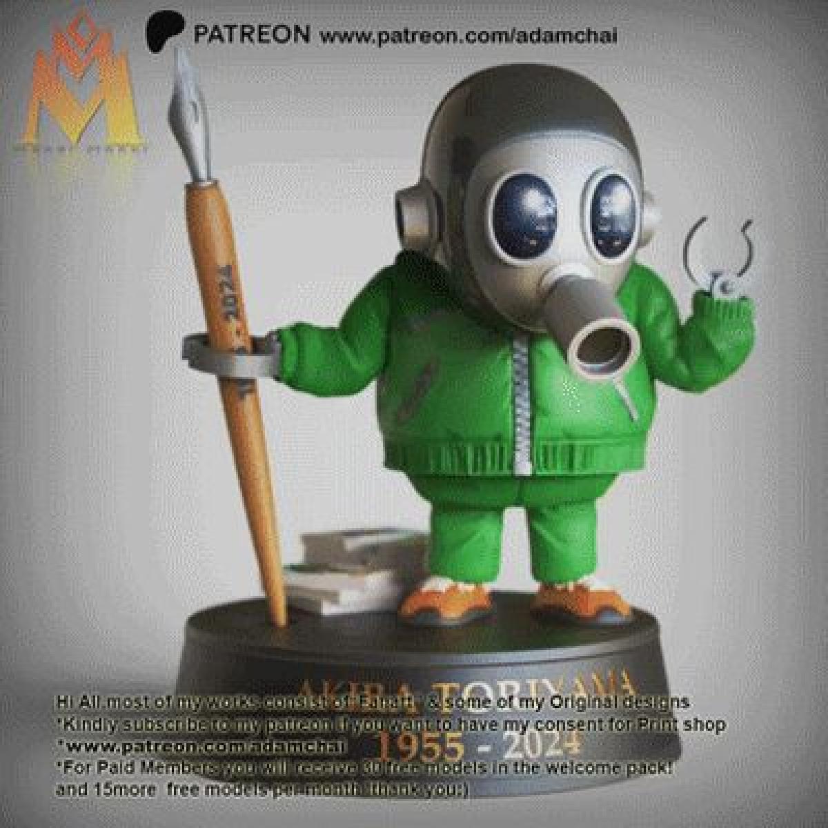 Meu tributo a Toriyama Akira Suporte para caneta Avatar MODELO GRATIS para Toriyama Akira ARTE DE FA