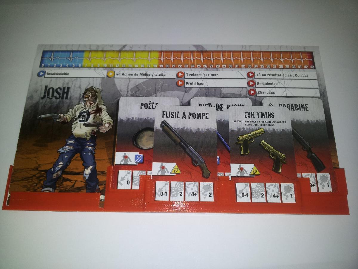 Porta cartoes de sobrevivente/zombivor do Zombicide
