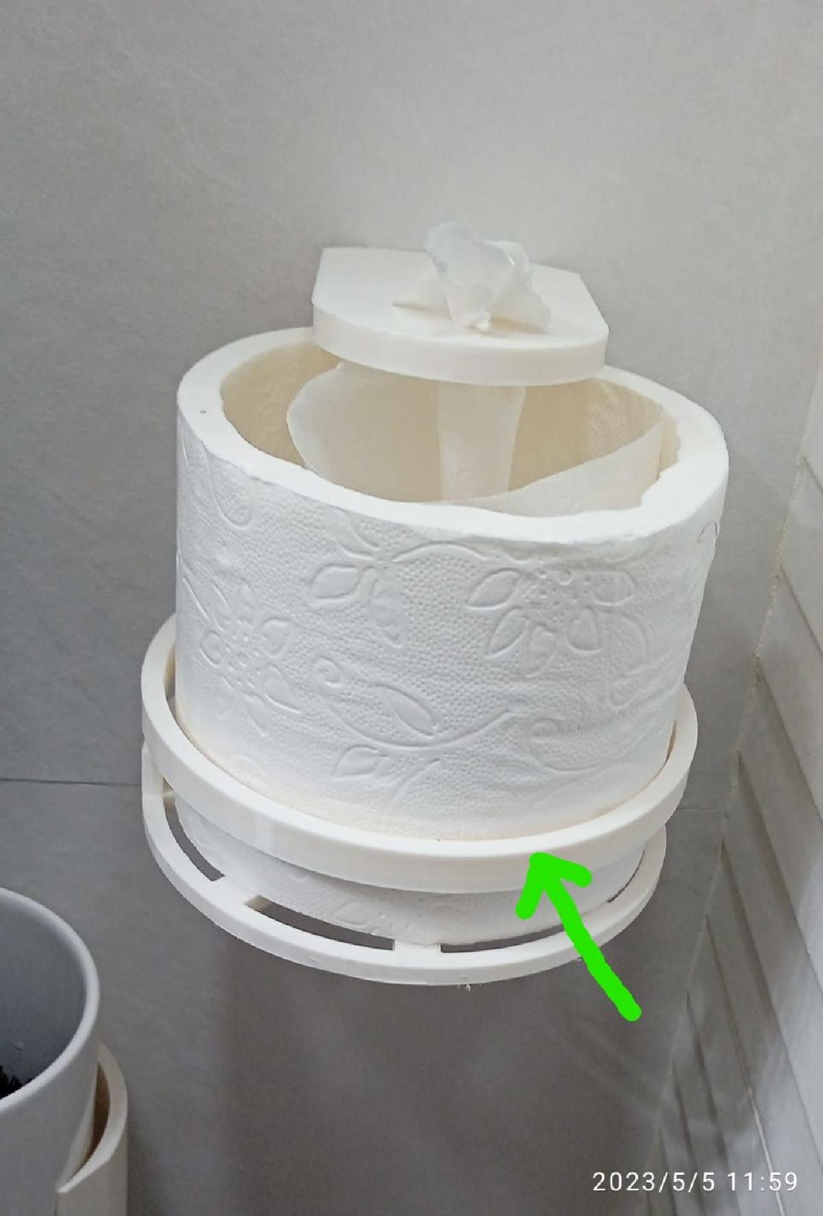 PAPEL PORTARROLLOS WC PAPEL HIGIENICO   MELHORADO  