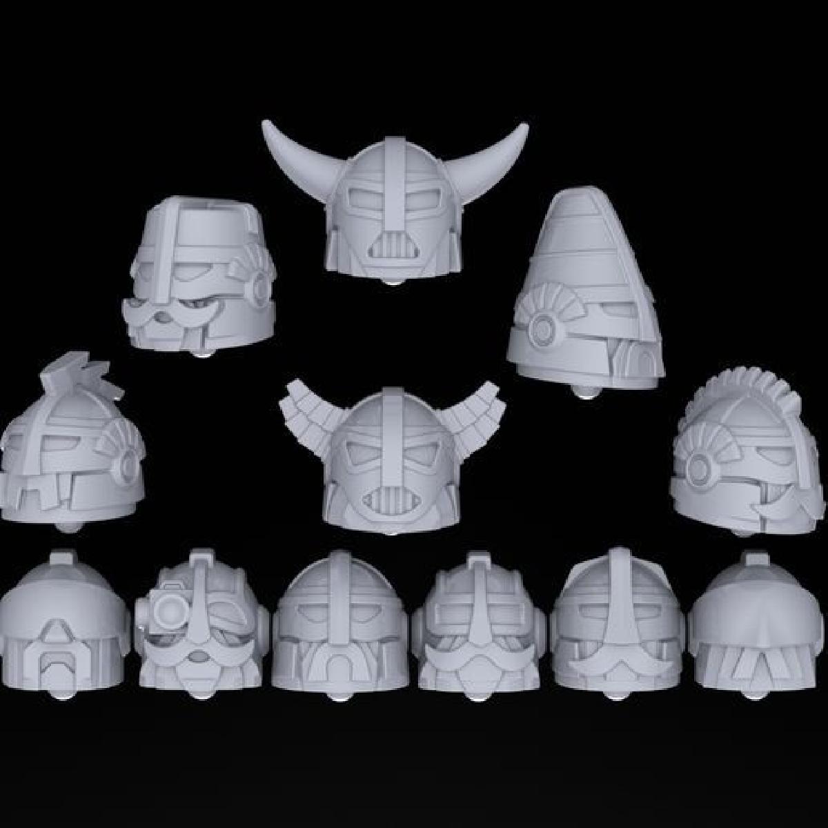 Cabecas de Anoes Espaciais Armadurados 4