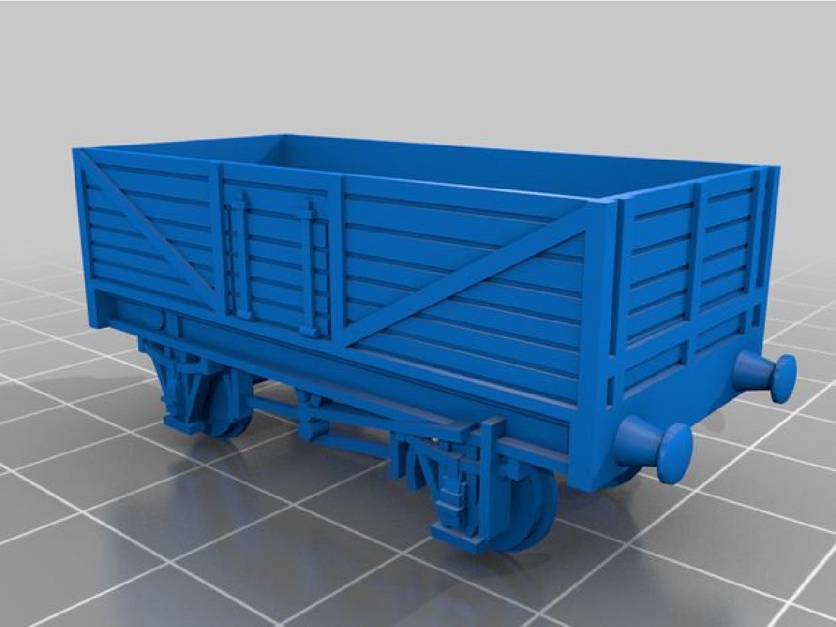 TT 1/120 Vagao Plank Estatico 7 (nao movel)