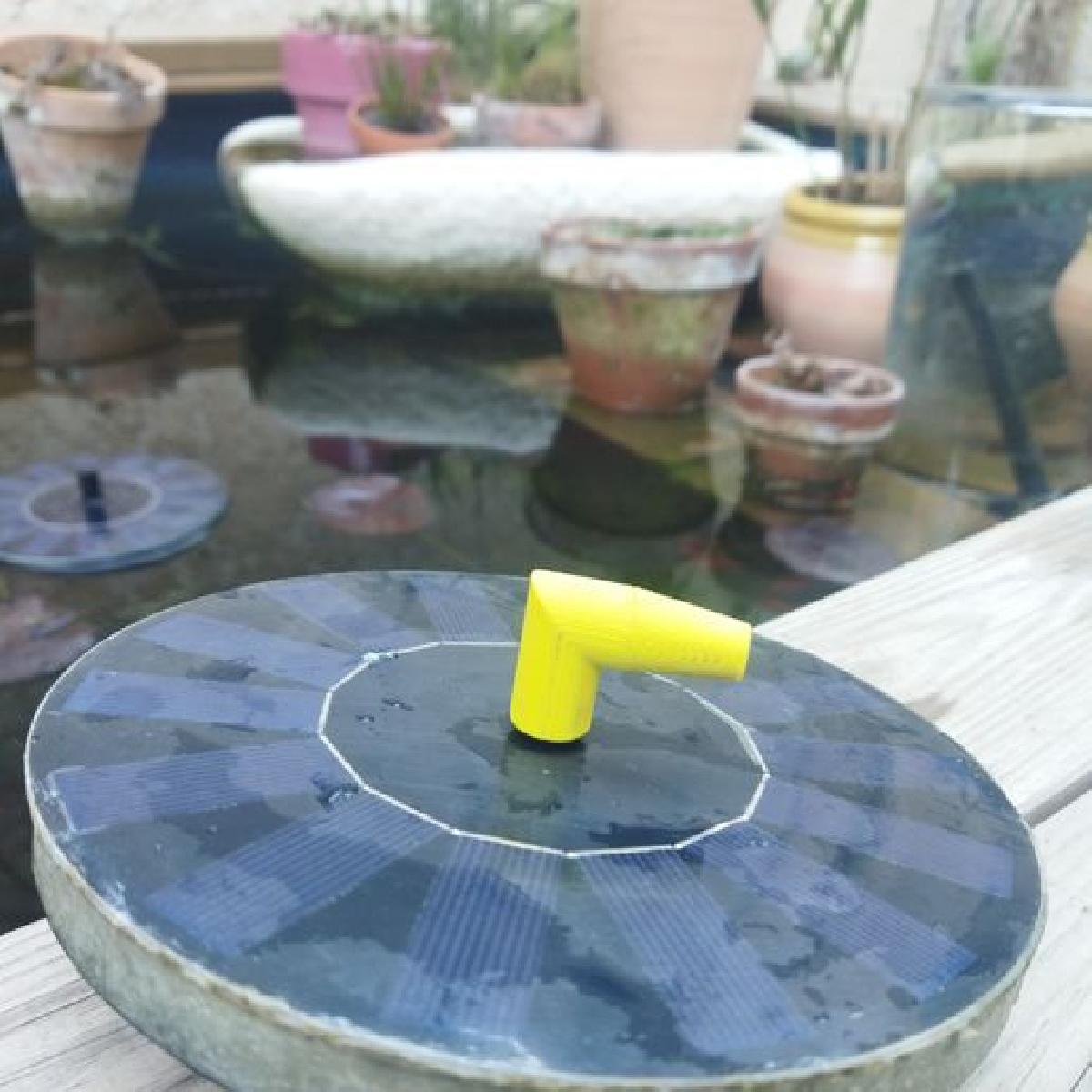 Bico de propulsor para fonte solar flutuante