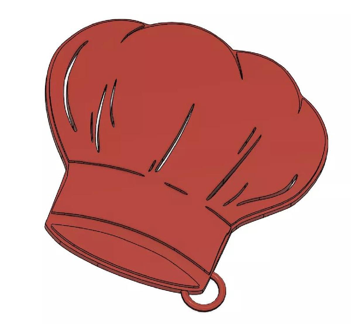 Chapeu toque de chef _ chaveiro