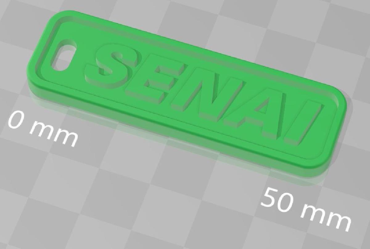 Chaveiro SENAI 60x4mm