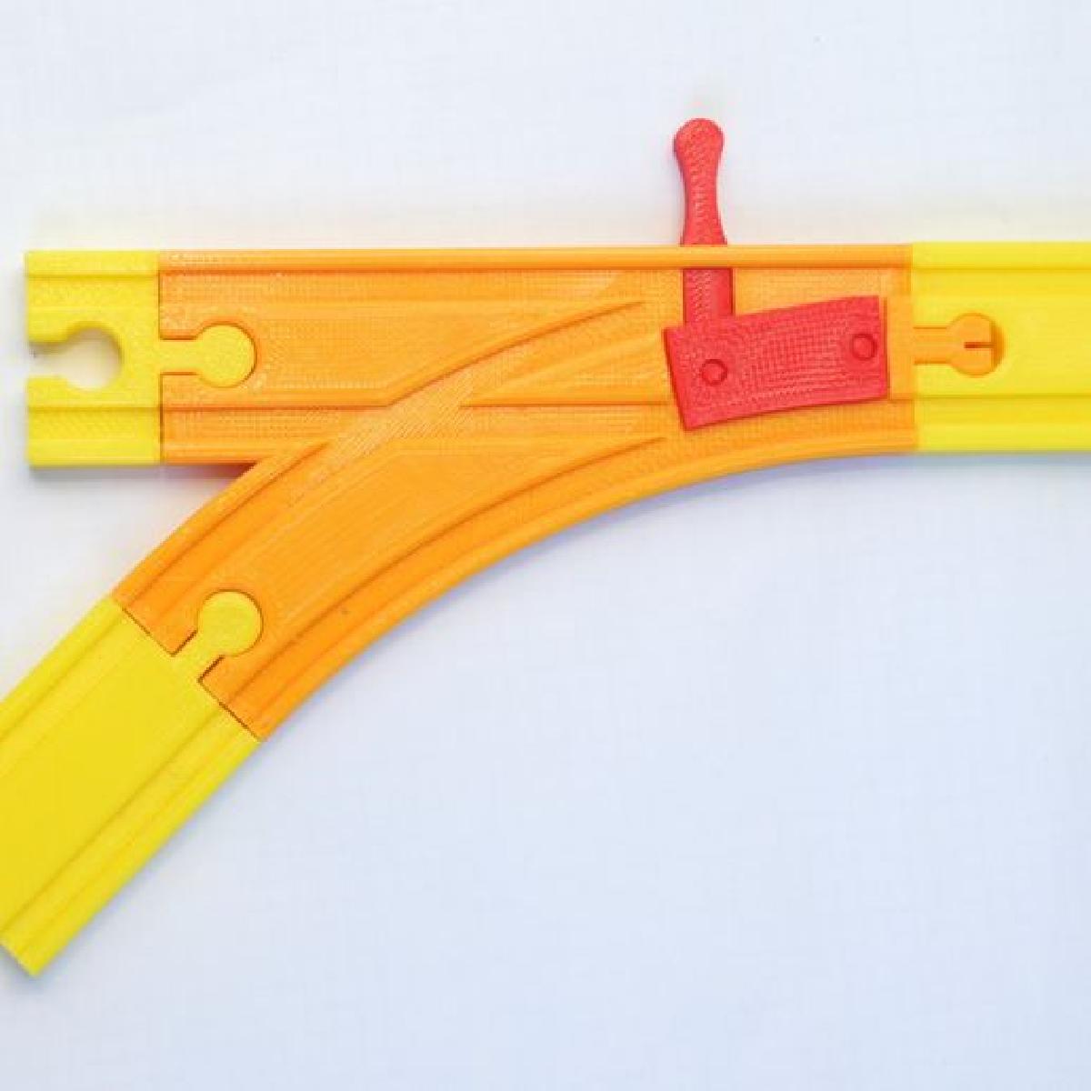 Troca de trem 45 graus   para a ferrovia Brio