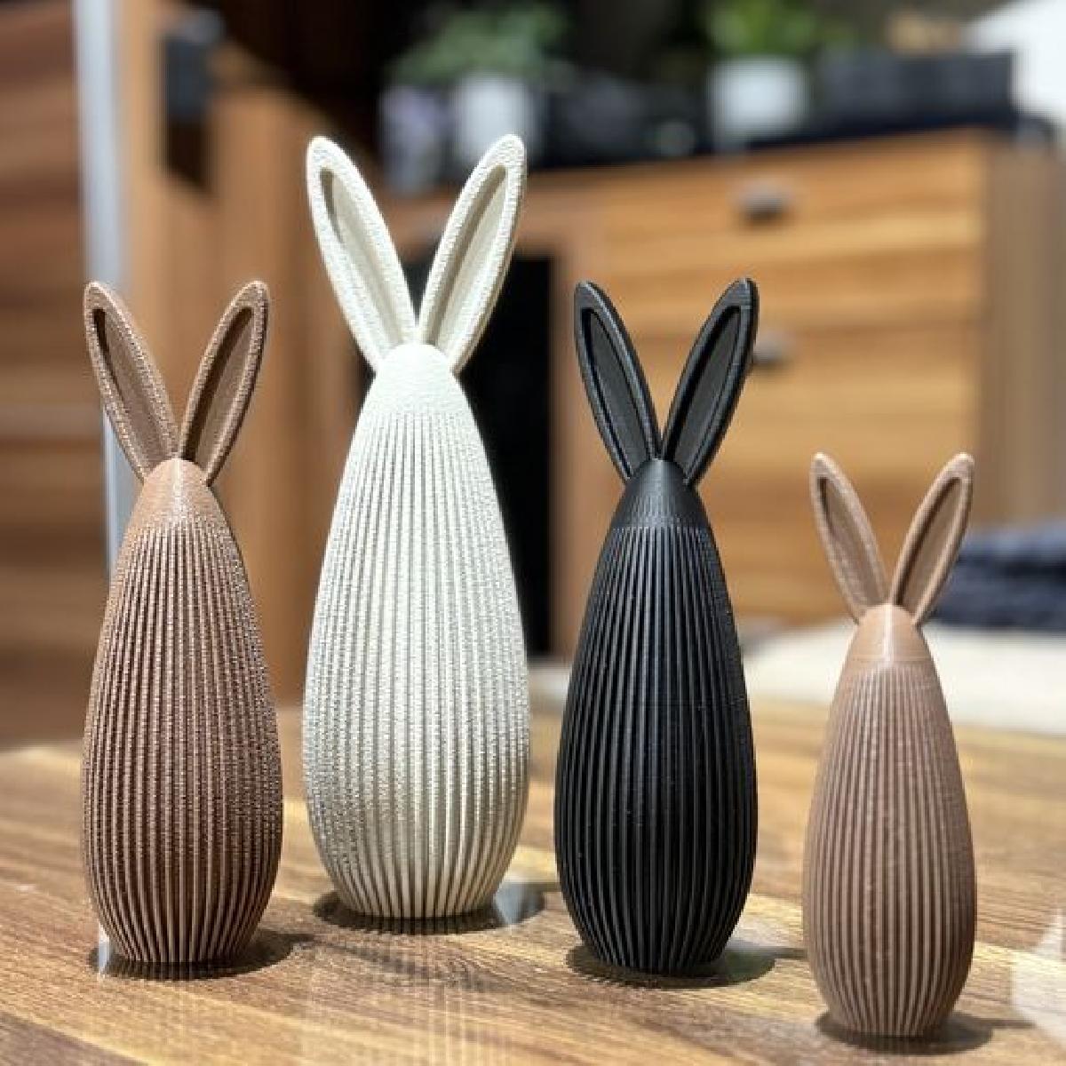 CONEJITO DE PASCUA MODERNO / COM TEA LIGHT OPCIONAL / STL / DECORACAO DE PASCOA / CONEJITO DE PASCUA / MODERNO