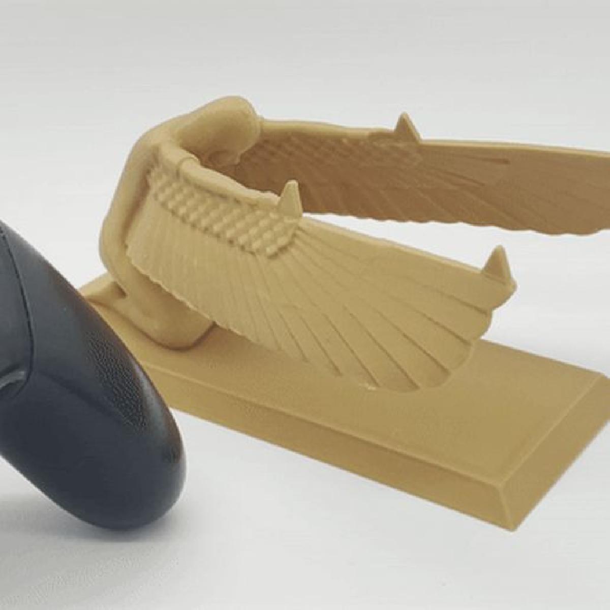 Suporte para Controlador de Anjo e Porta Lapis   Querubim Femea   Impressao Facil em 2 Pecas