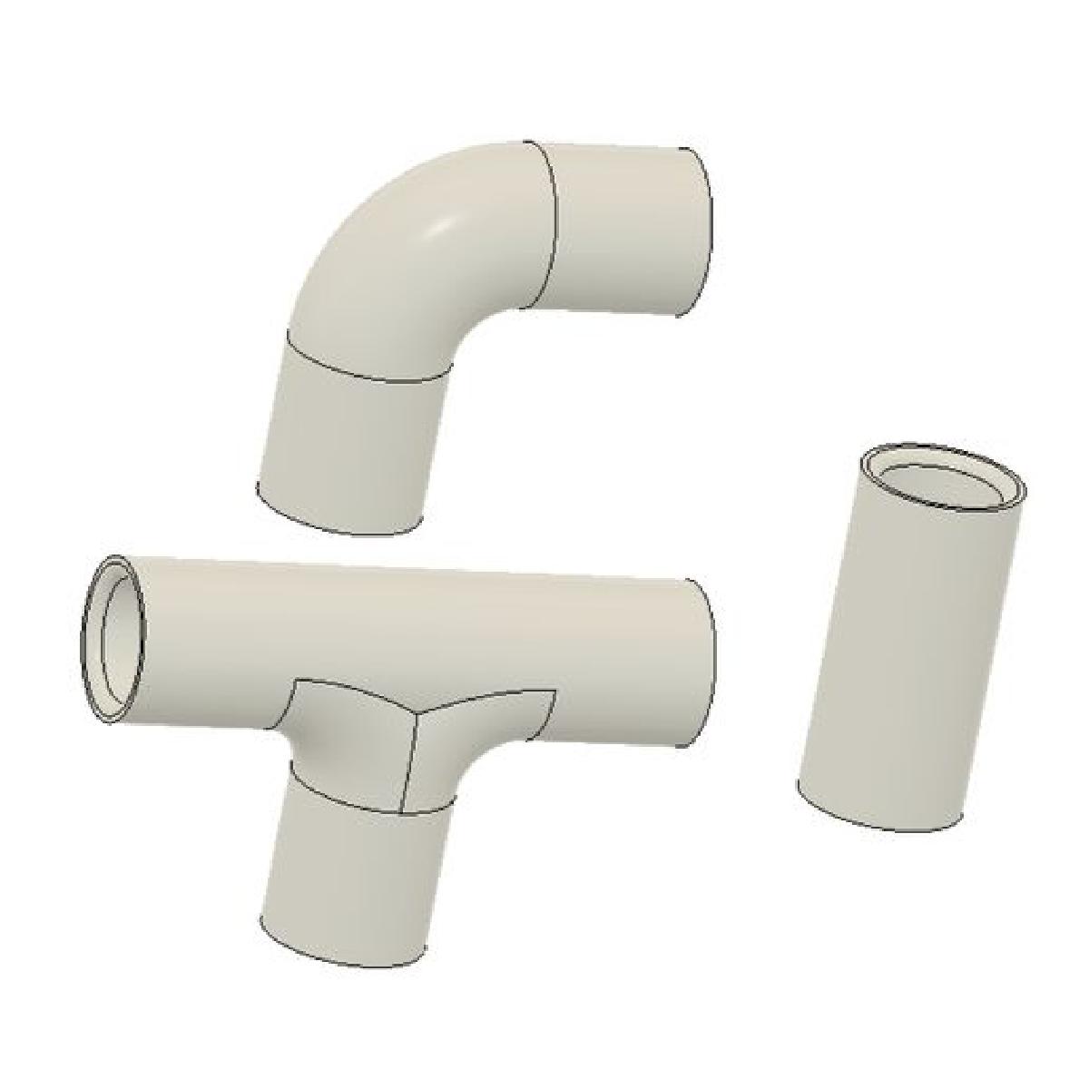 Conjunto de conectores de tubo de 12mm ant51