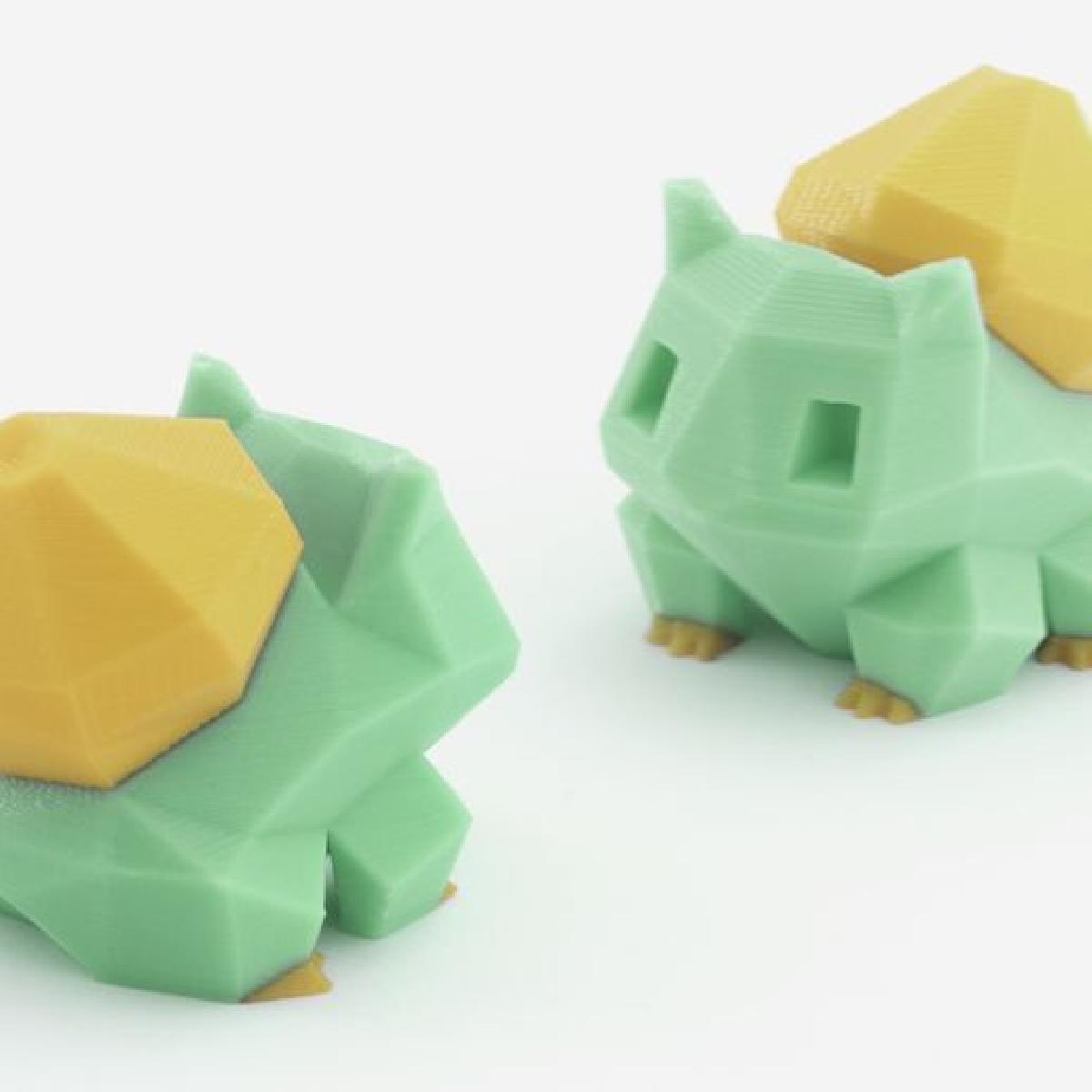 Bulbasaur de Baixa Poligonagem   Versao de Extrusao Multipla e Dupla