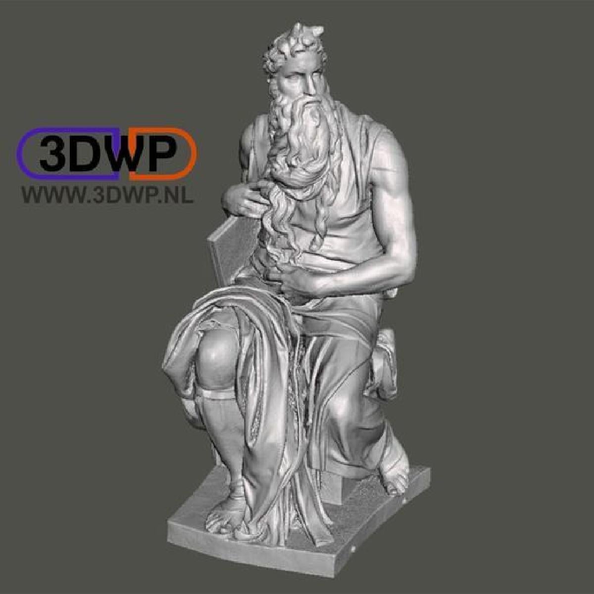 Escultura de Moises por Michelangelo (Estatua 3D Scan)