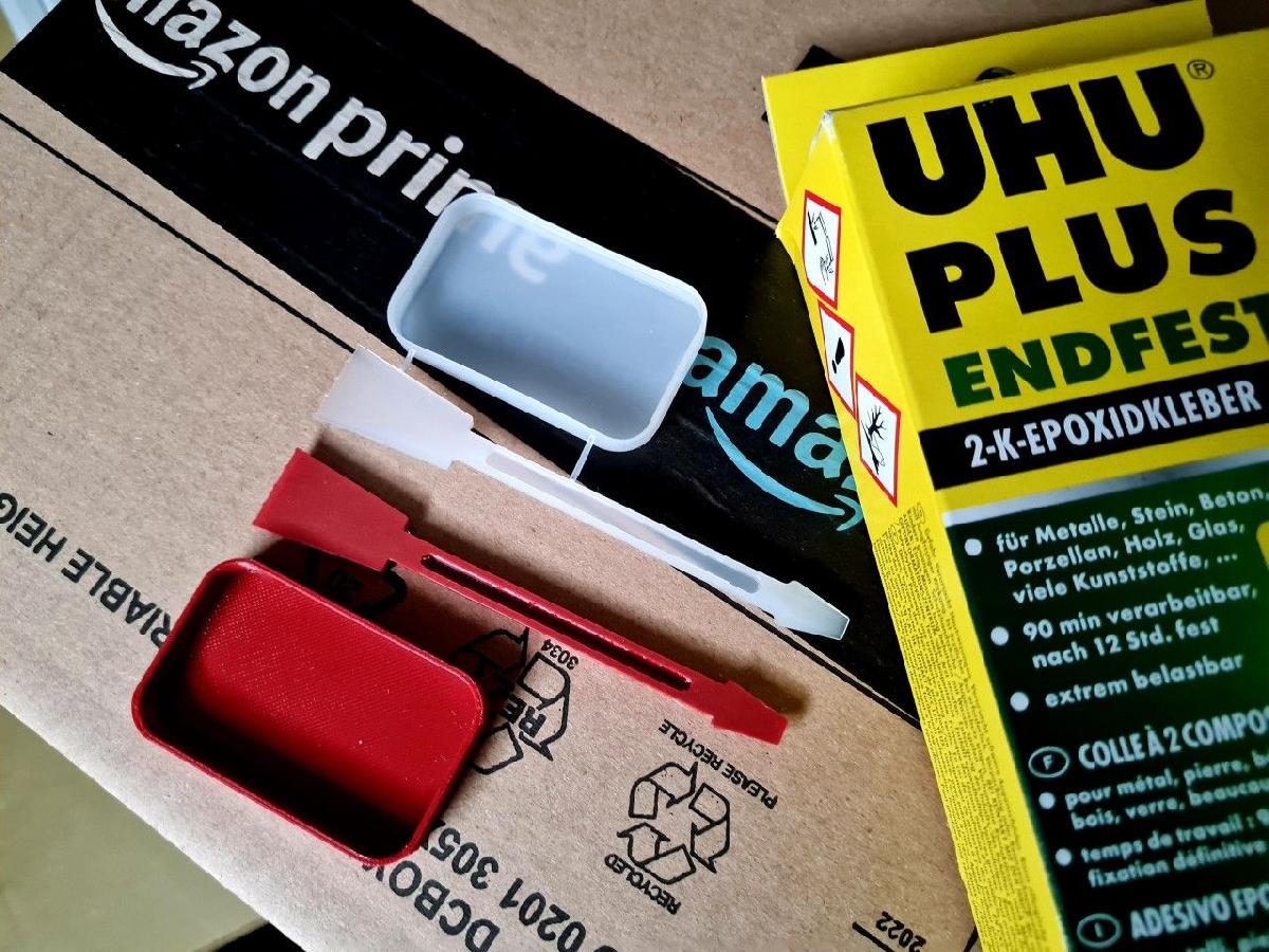 Tigela e Espatula de Cola Epoxi