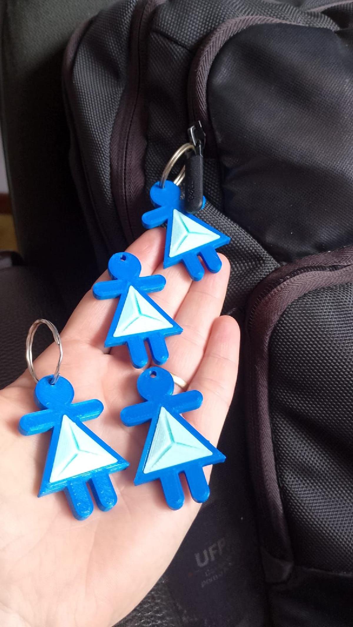 Chaveiro Menina nas Exatas