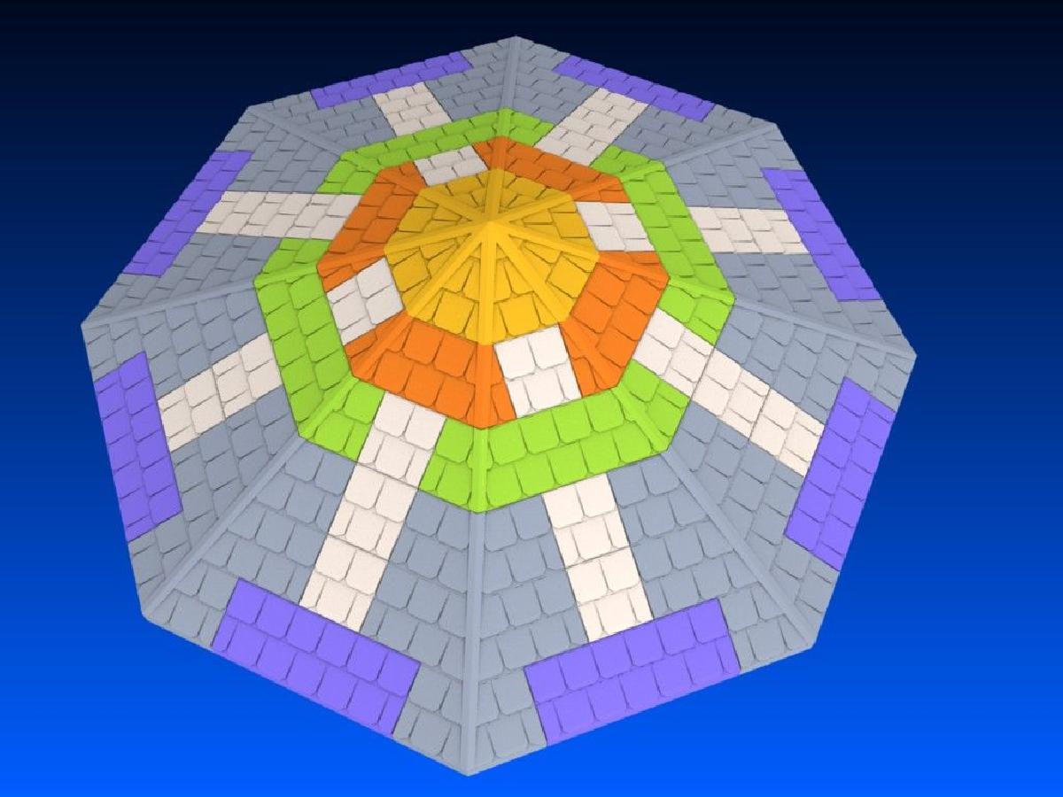 Exin Castelos   Telhados octogonais modulares