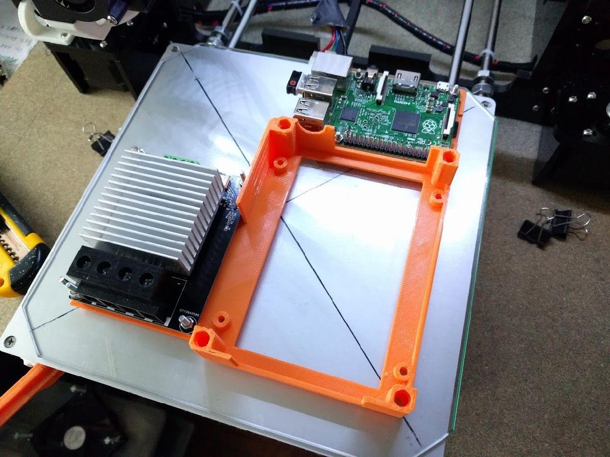 Caixa Anet A8 para placa+mosfet+raspberry e tampa com ventilador.
