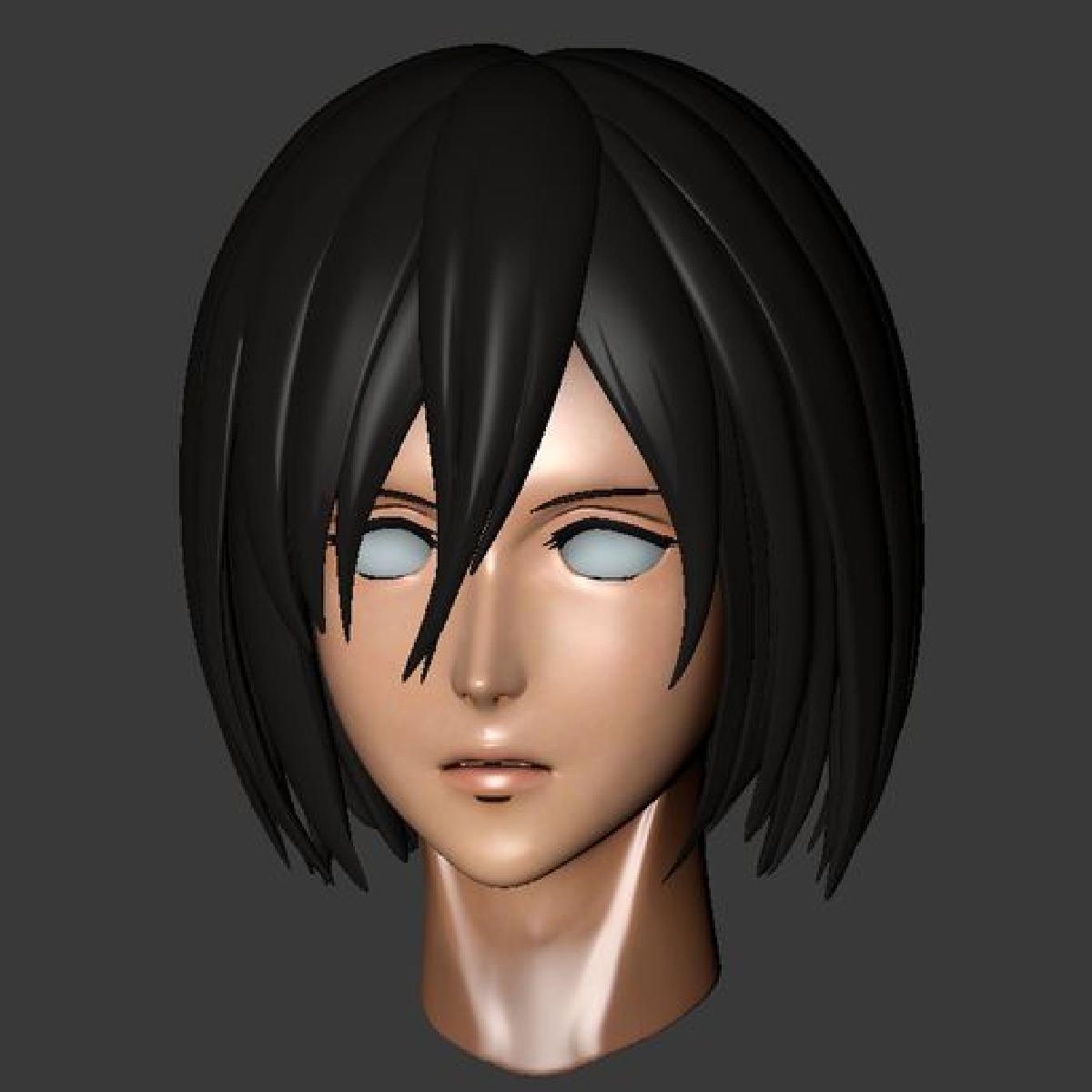 cabeca mikasa snk