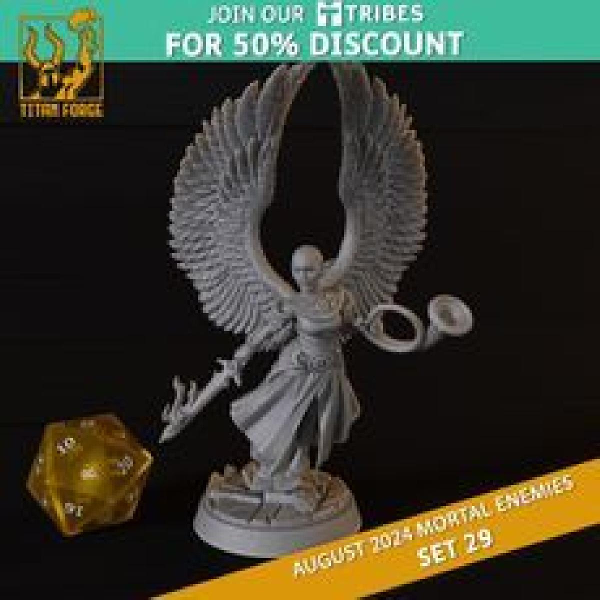 Anjo   Monstro de RPG DnD 5e   Conjunto de Inimigos Mortais 29