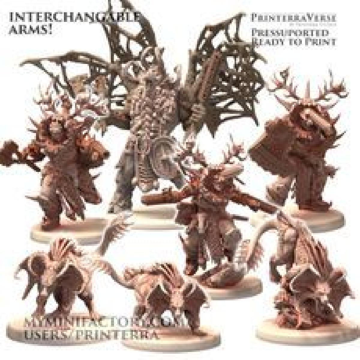 028 Hound Celta do Caos Miniaturas de Demonios Berserker